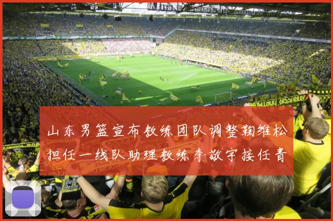 山东男篮宣布教练团队调整鞠维松担任一线队助理教练李敬宇接任青年队主教练